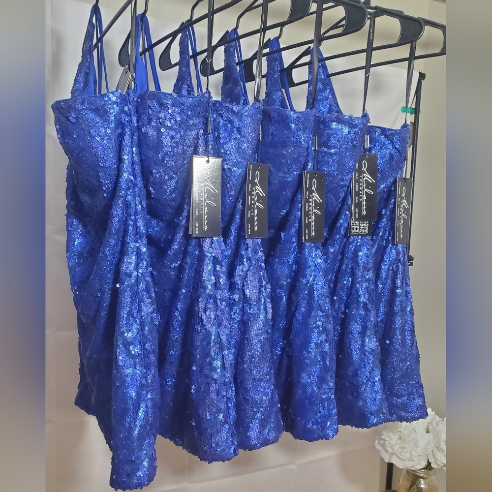 Milano Blue cocktail dress